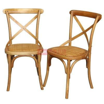 【百伽】 美式鄉(xiāng)村風(fēng)格餐椅 藤椅 實(shí)木椅 彰圖片,外觀圖,細(xì)節(jié)圖 -國(guó)美在線